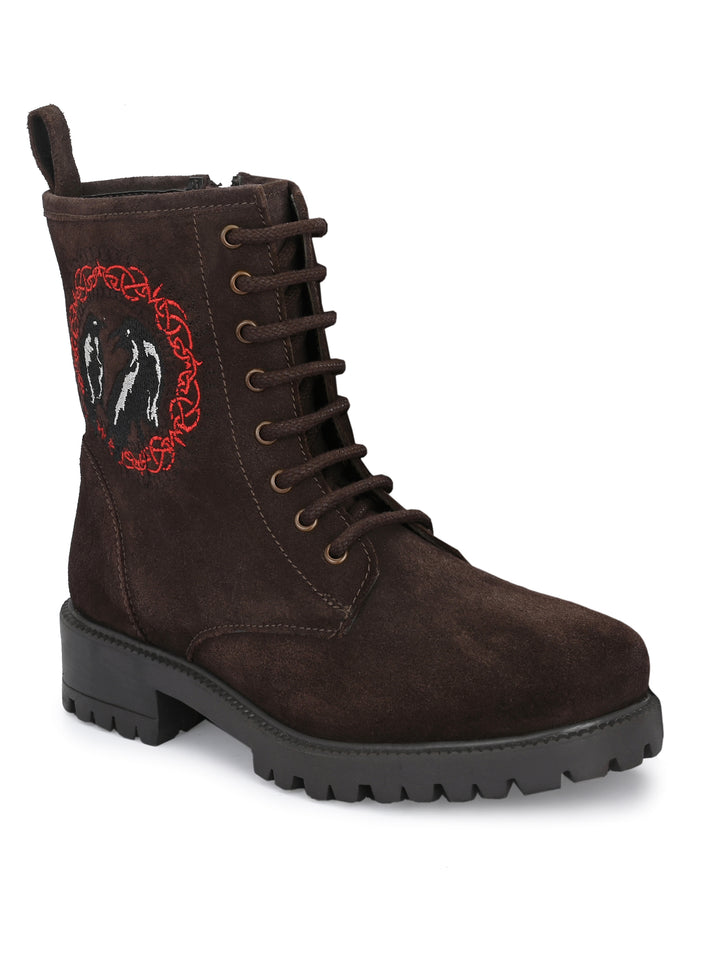 Dona Nova By Carlo Romano Women's Genuine Suede Leather Ankle Boot