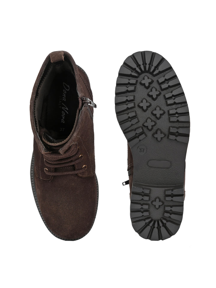 Dona Nova By Carlo Romano Women's Genuine Suede Leather Ankle Boot