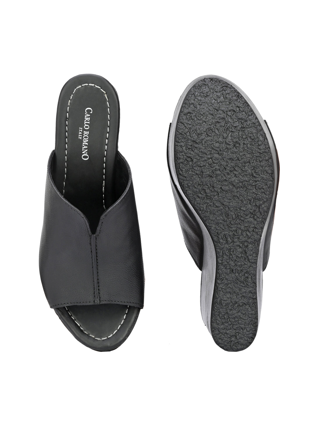 Women's Genuine Sheep Leather Stylish Ultra Light Weight High Platform Heel Sandal / Premium Collection