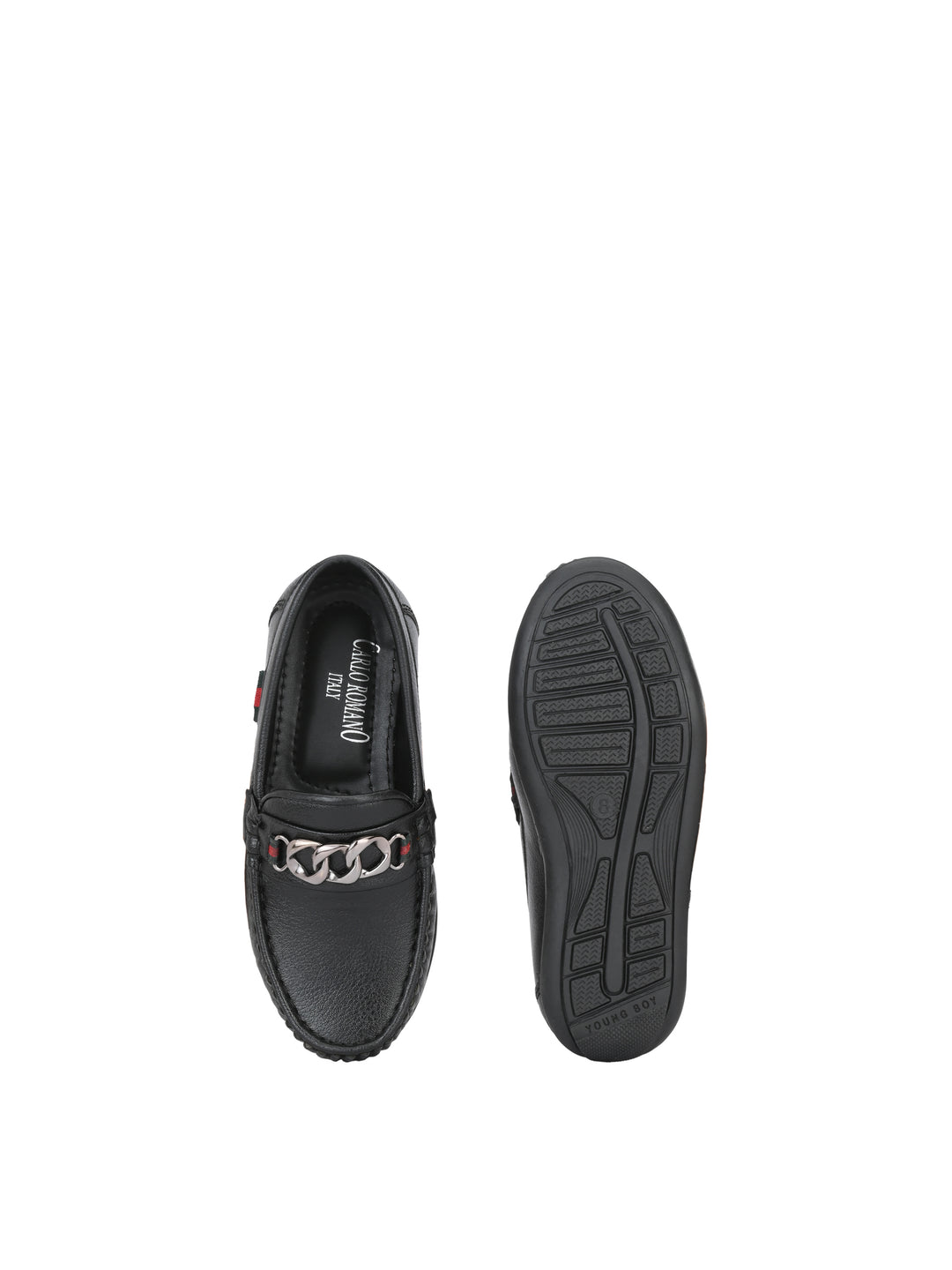 CARLO ROMANO BY WASAN SHOES VEGAN LEATHER MOCCASSIN KIDS