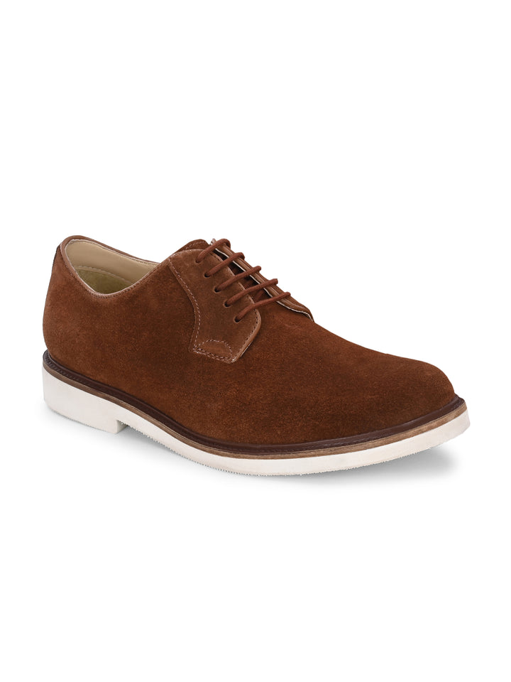 Carlo Romano Suede Leather Derby Formal Shoes For men