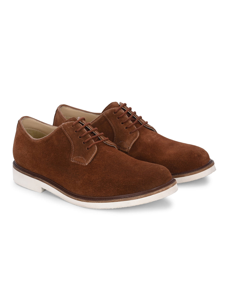 Carlo Romano Suede Leather Derby Formal Shoes For men