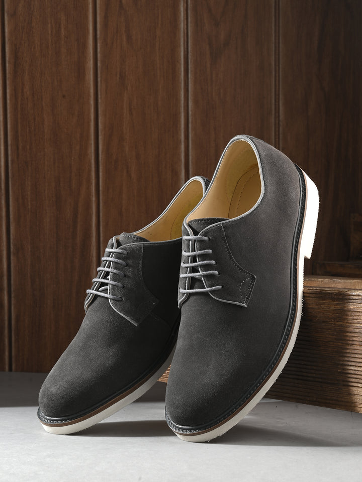 Carlo Romano Suede Leather Derby Formal Shoes For men