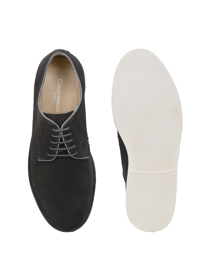 Carlo Romano Suede Leather Derby Formal Shoes For men
