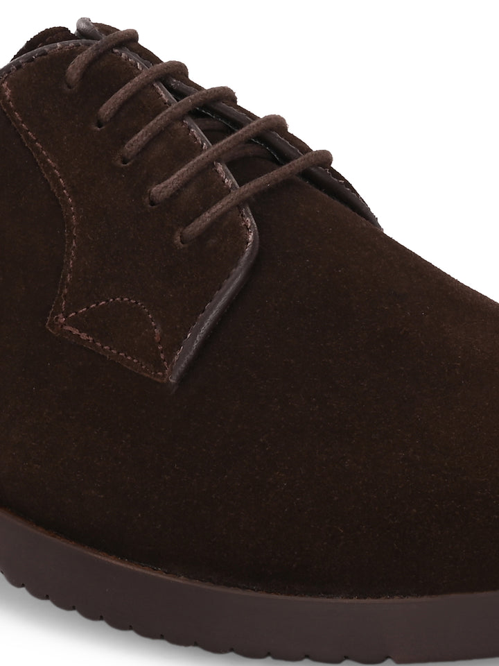 Carlo Romano Suede Leather Derby Formal Shoes For men