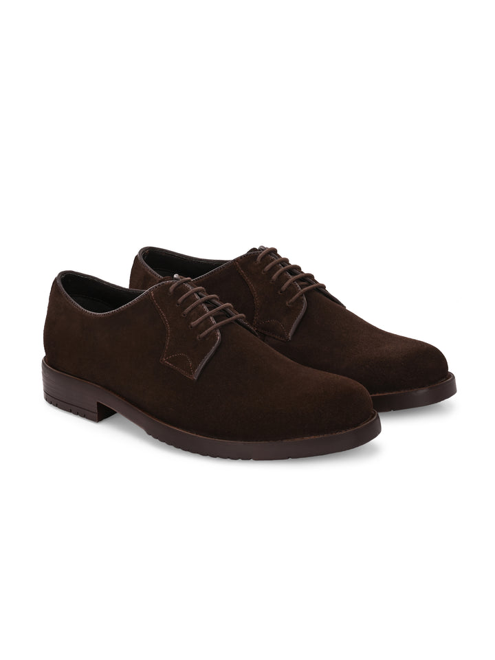 Carlo Romano Suede Leather Derby Formal Shoes For men