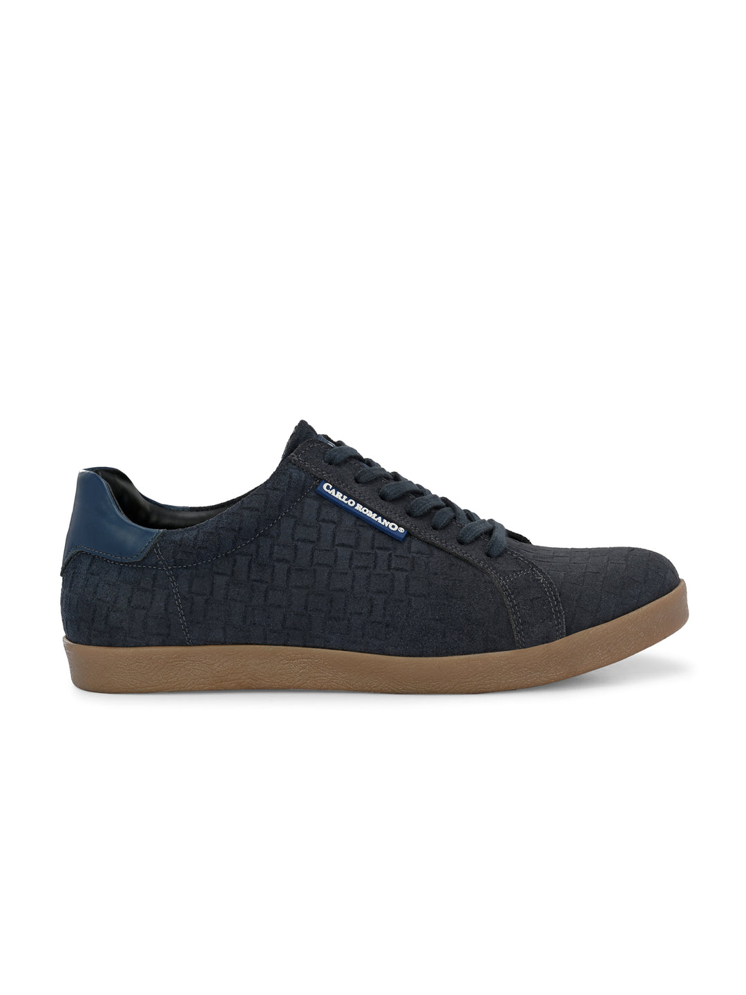 CARLO ROMANO SUEDE LEATHER LACE-UP SNEAKER SHOE FOR MEN