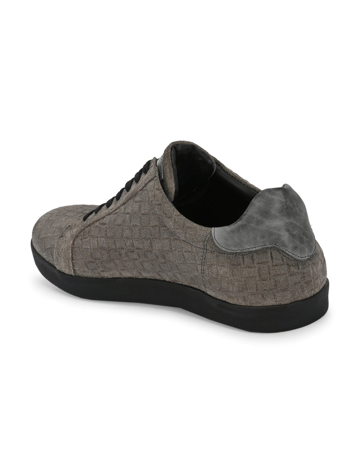 CARLO ROMANO SUEDE LEATHER LACE-UP SNEAKER SHOE FOR MEN