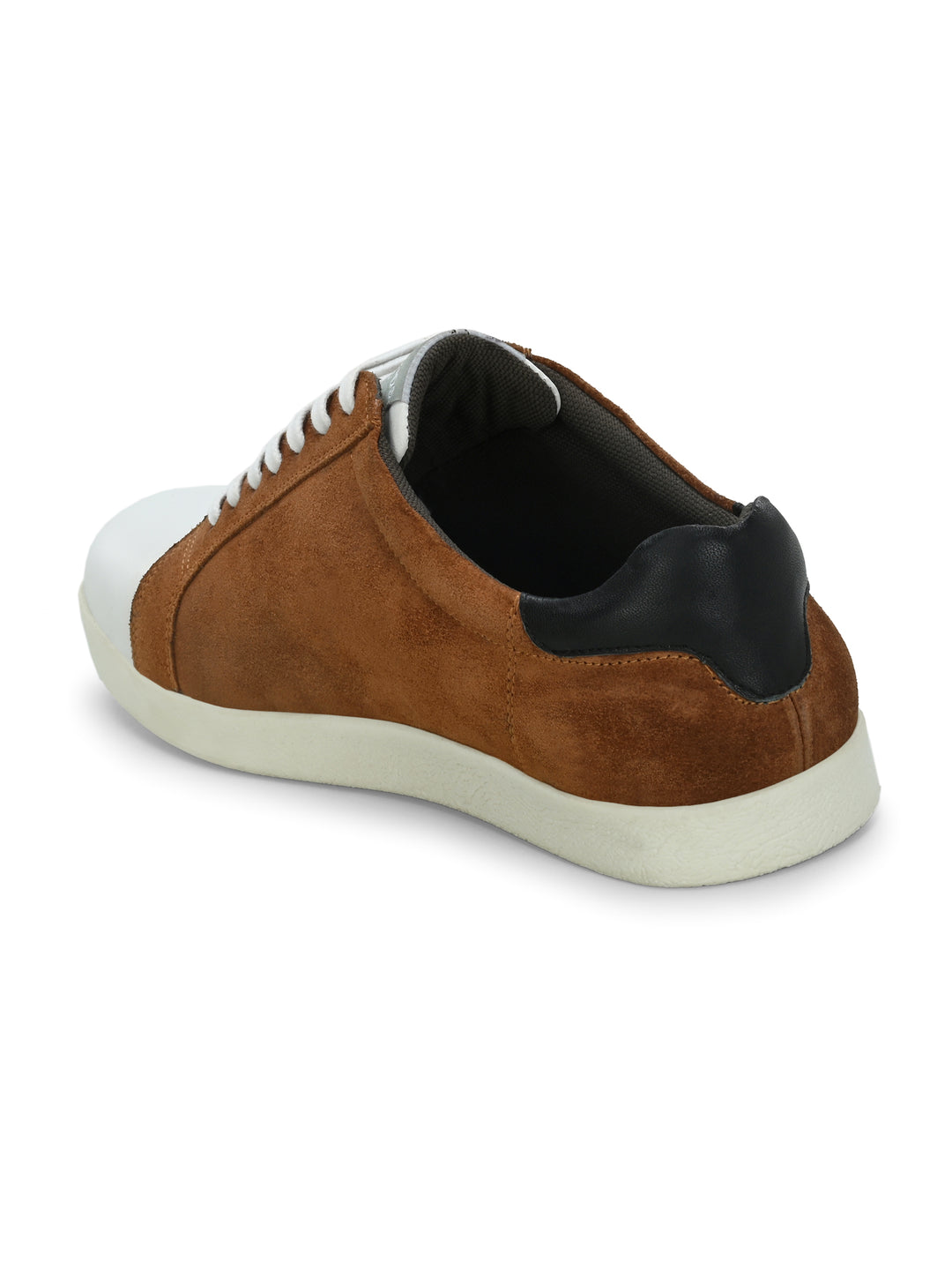 Men's Genuine Leather Lace up Casual Sneaker Shoe