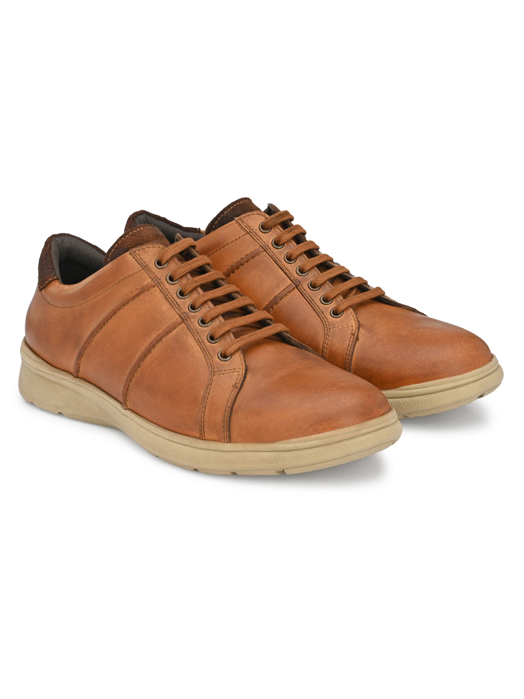 Genuine Leather Lace up Casual Sneaker Shoe