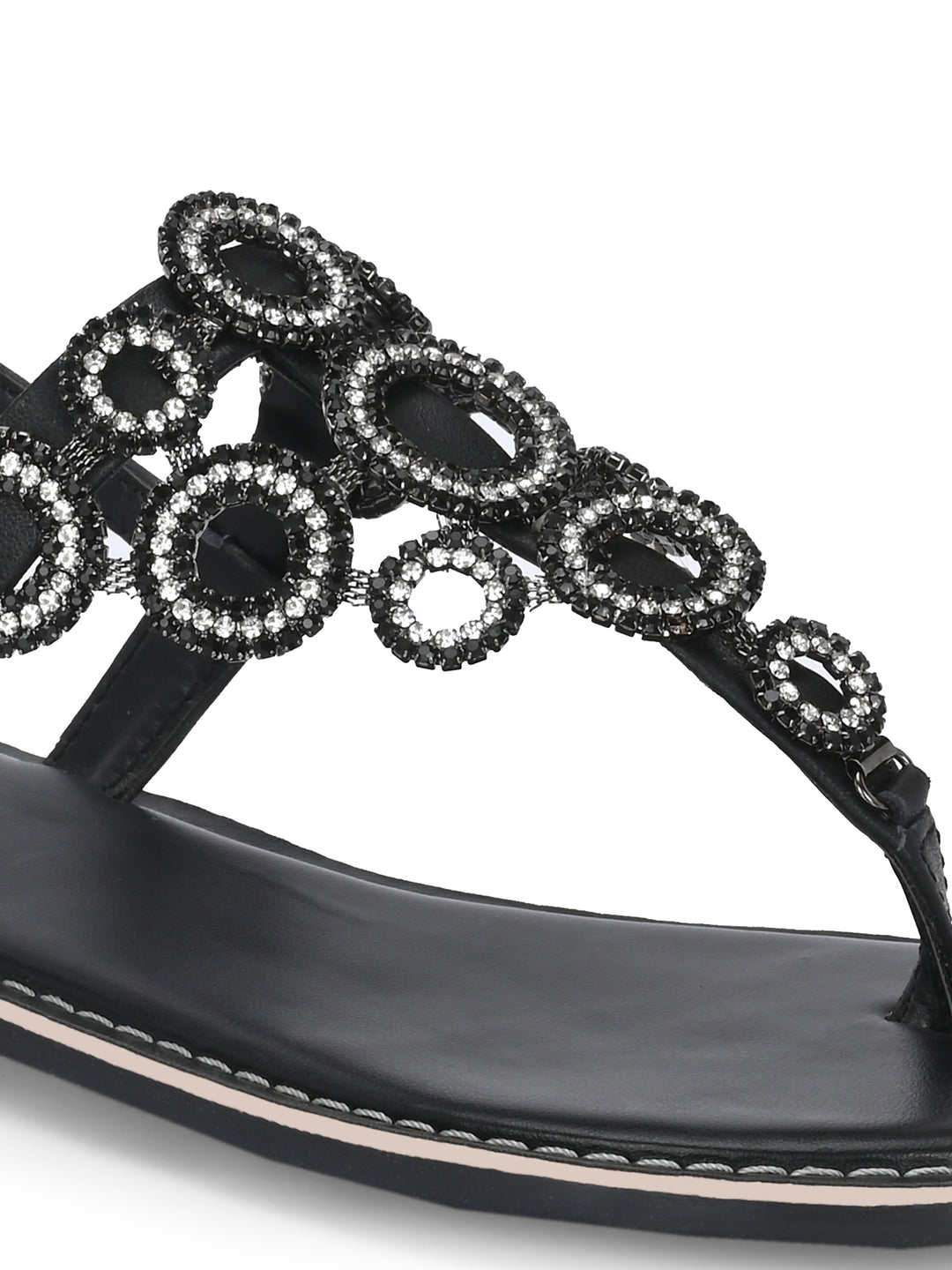 CARLO ROMANO GENUINE LEATHER FLAT STYLISH SANDAL FOR WOMEN