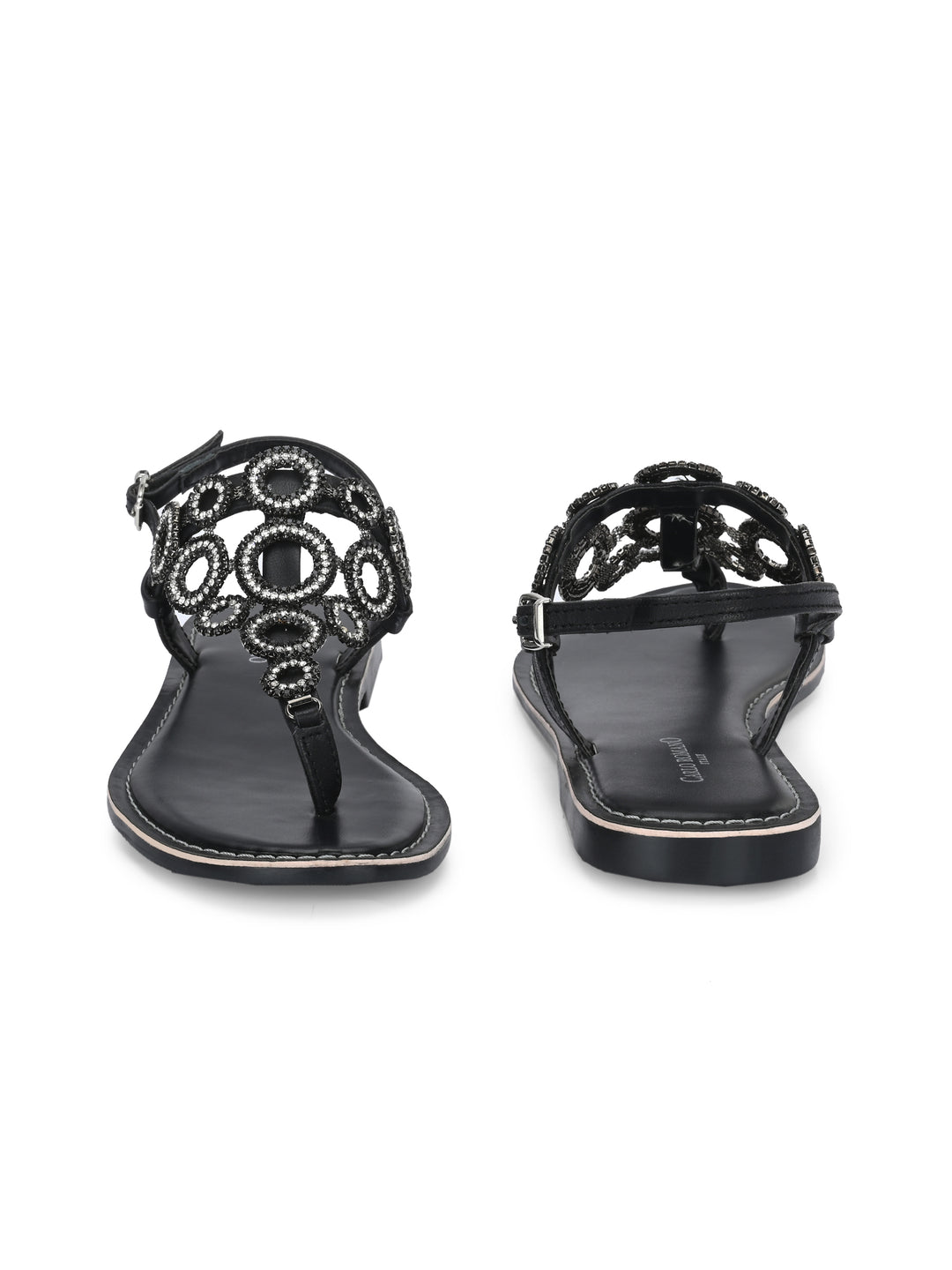 CARLO ROMANO GENUINE LEATHER FLAT STYLISH SANDAL FOR WOMEN