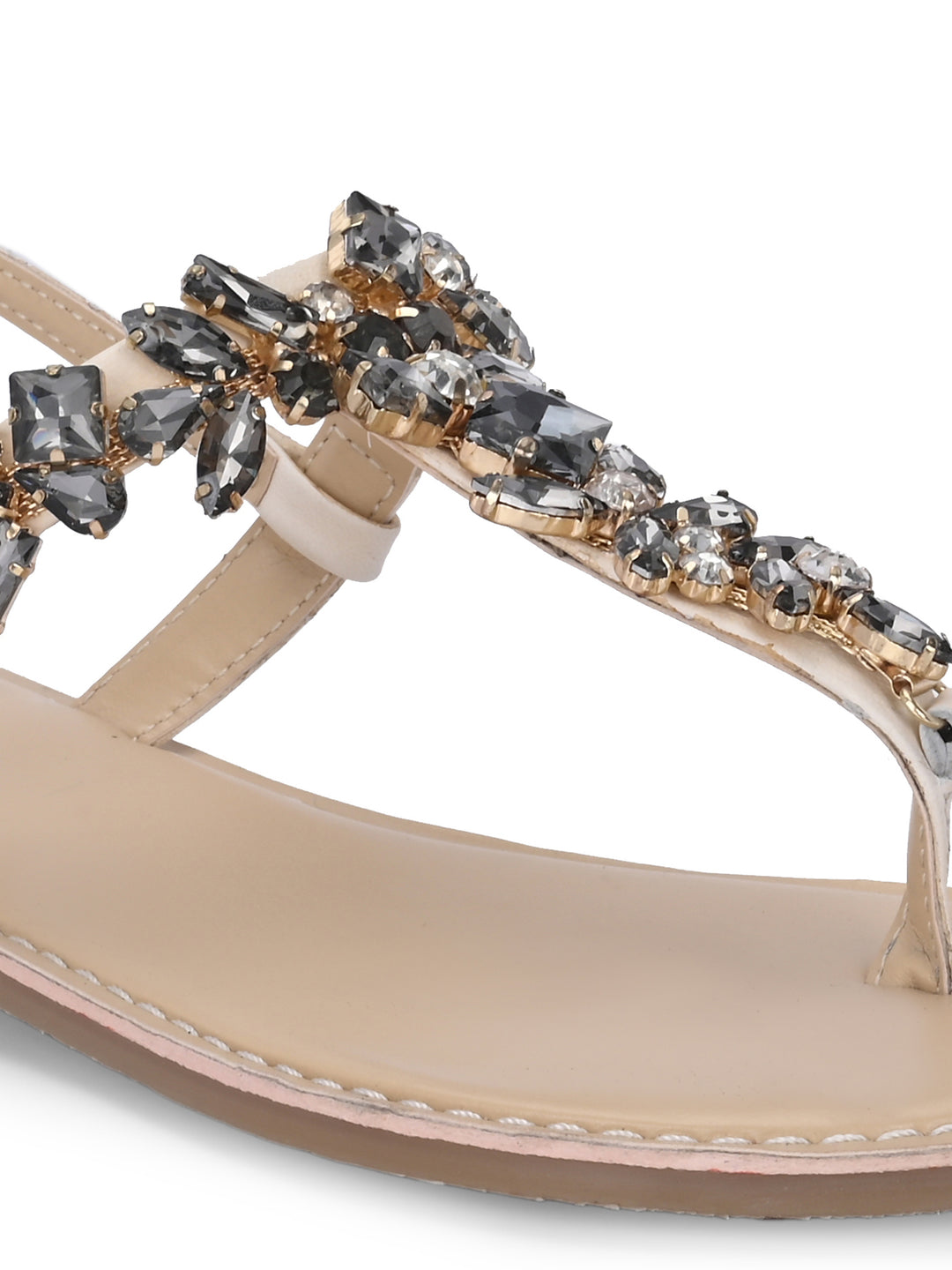 CARLO ROMANO GENUINE LEATHER FLAT STYLISH SANDAL FOR WOMEN