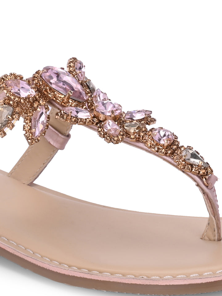 CARLO ROMANO GENUINE LEATHER FLAT STYLISH SANDAL FOR WOMEN