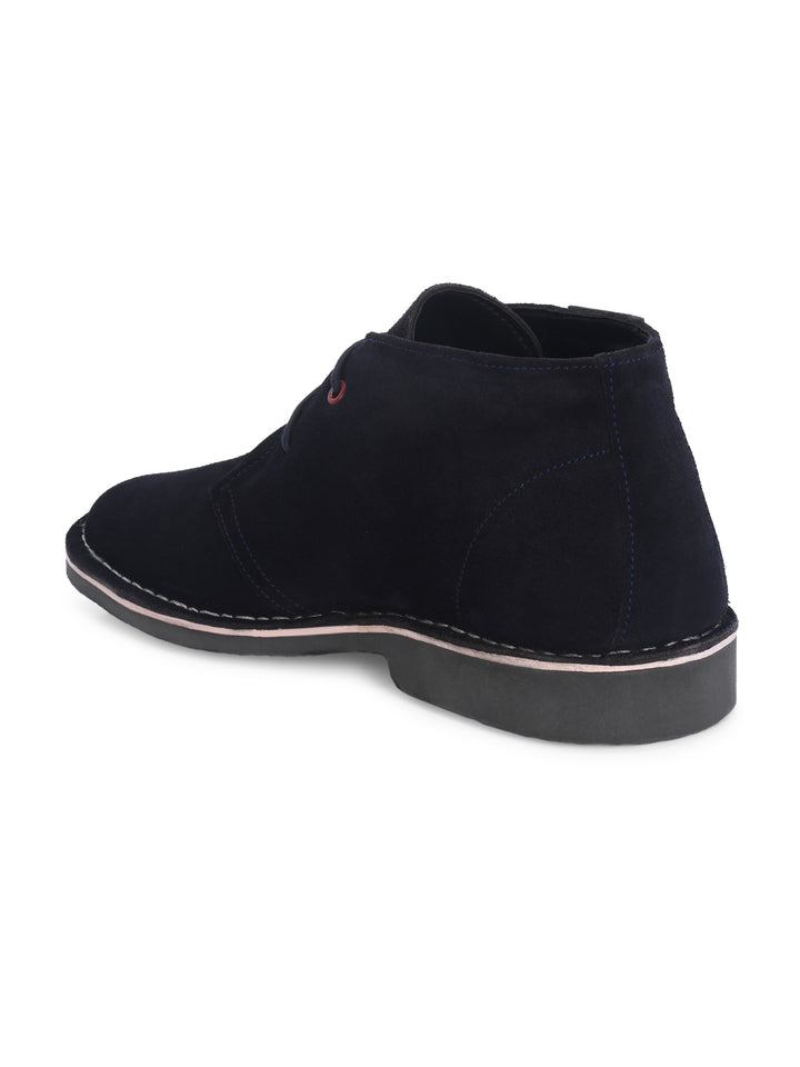 CARLO ROMANO BY WASAN NAVY BLUE COLOR LEATHER BOOT FOR MEN