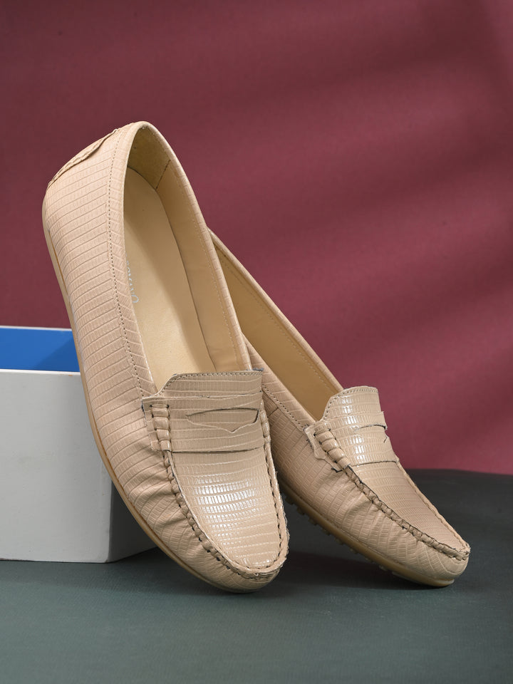 CARLO ROMANO BY WASAN VEGAN LEATHER LIZARD PRINT MOCCASIN FOR WOMEN