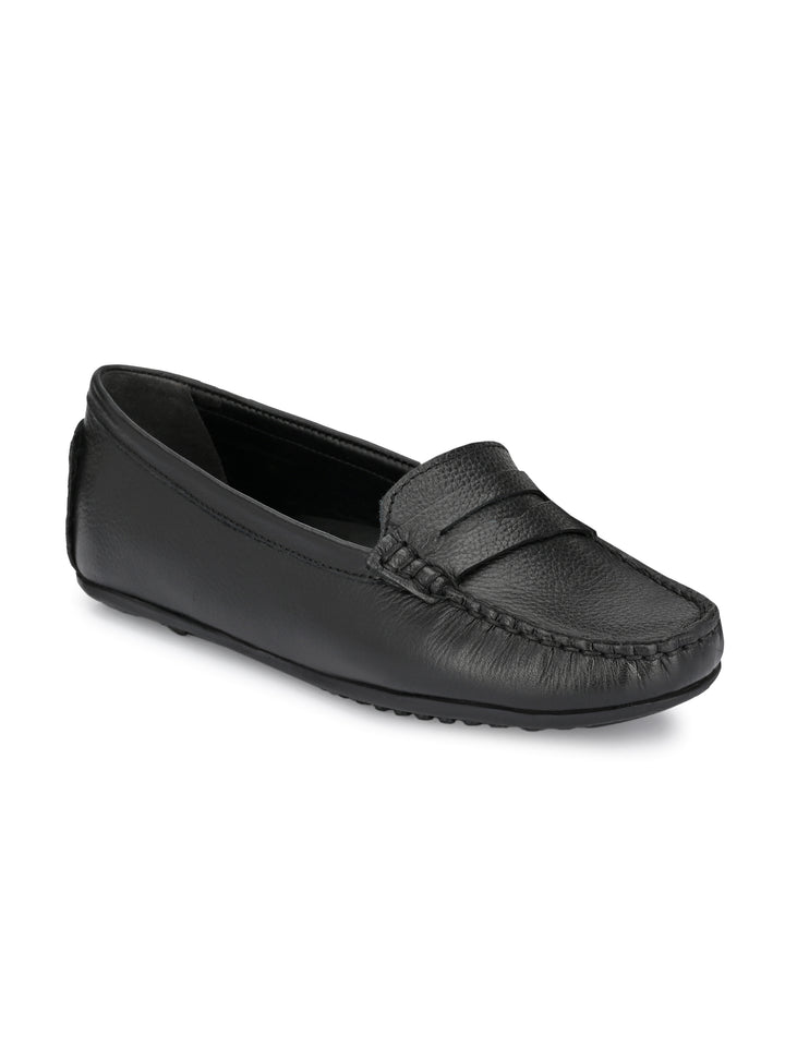 Women's Genuine Milled Leather Casual Loafer Moccasin