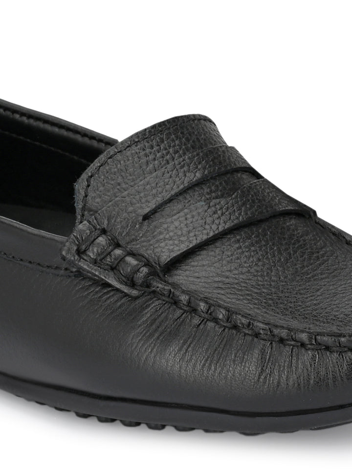Women's Genuine Milled Leather Casual Loafer Moccasin