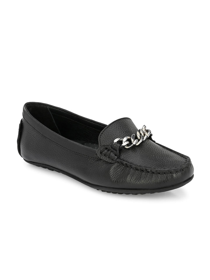 Women's Genuine Milled Leather Casual Loafer Moccasin