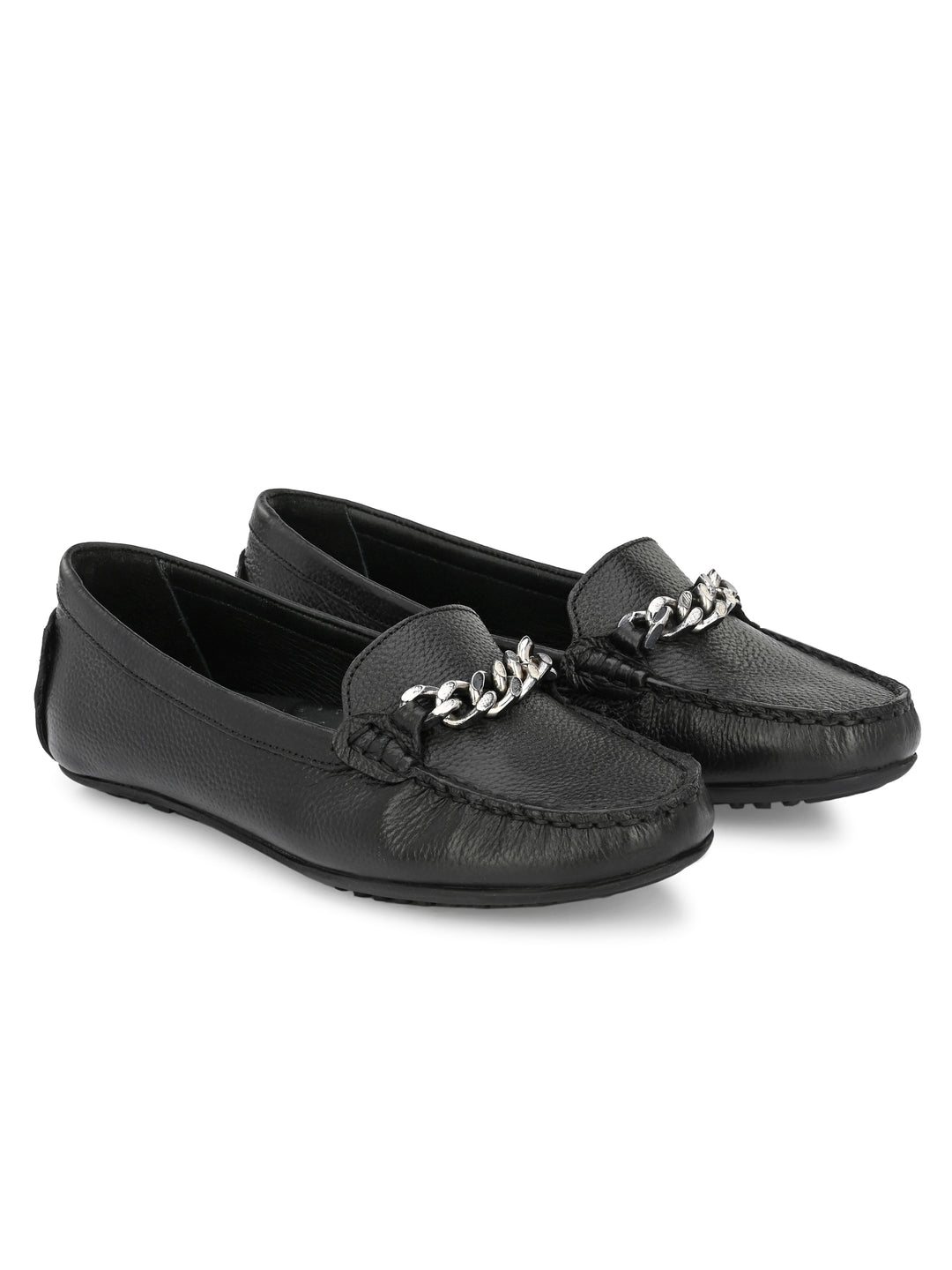Women's Genuine Milled Leather Casual Loafer Moccasin