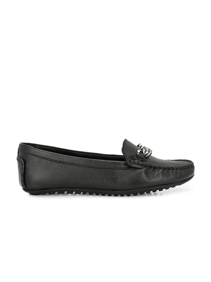 Women's Genuine Milled Leather Casual Loafer Moccasin