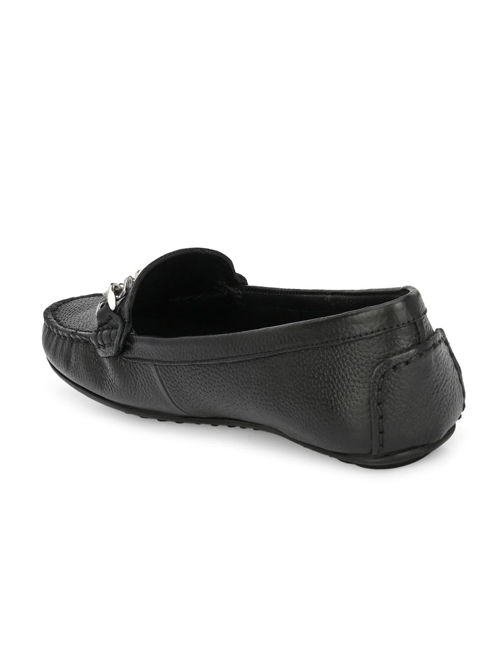 Women's Genuine Milled Leather Casual Loafer Moccasin