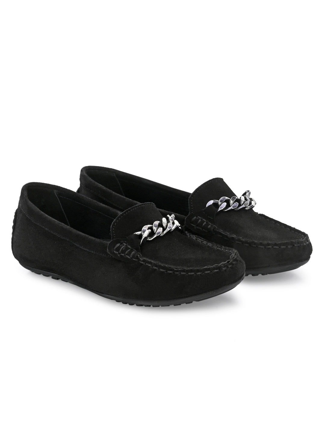 Women's Genuine Suede Leather Casual Loafer Moccasin