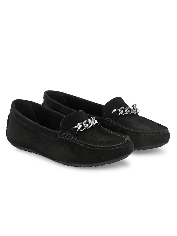 Women's Genuine Suede Leather Casual Loafer Moccasin