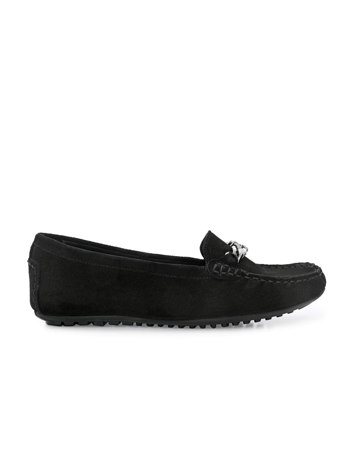 Women's Genuine Suede Leather Casual Loafer Moccasin