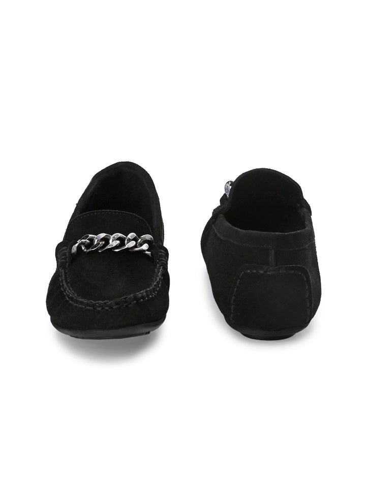 Women's Genuine Suede Leather Casual Loafer Moccasin