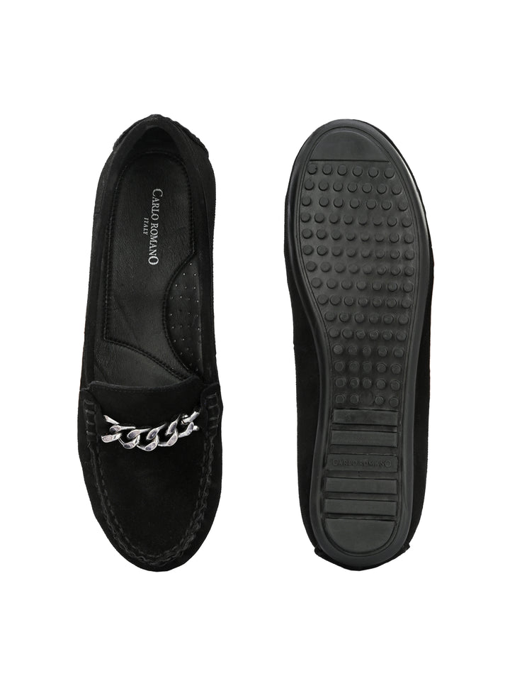 Women's Genuine Suede Leather Casual Loafer Moccasin