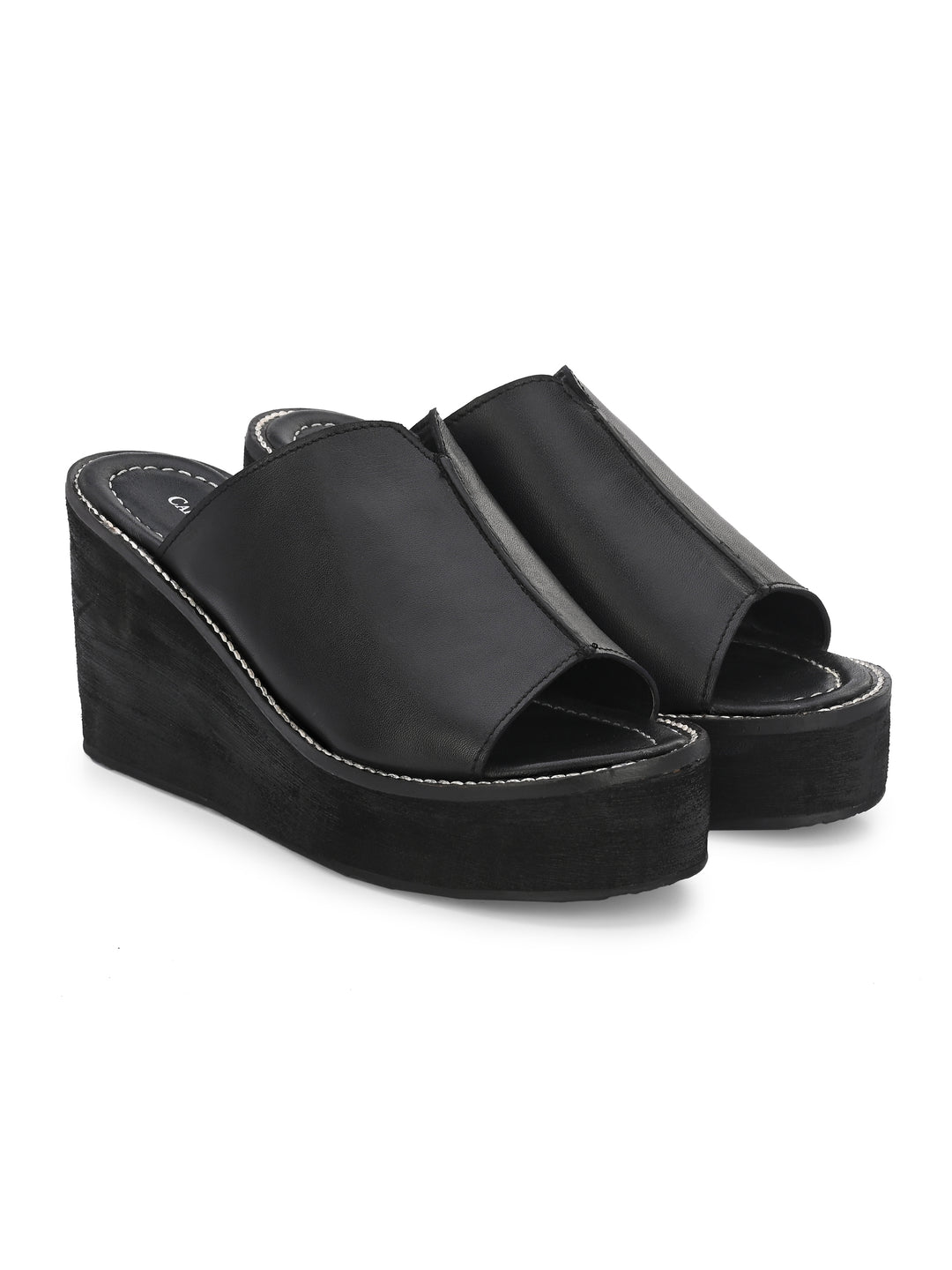 Women's Genuine Sheep Leather Ultra Light Weight High Heel Sandal