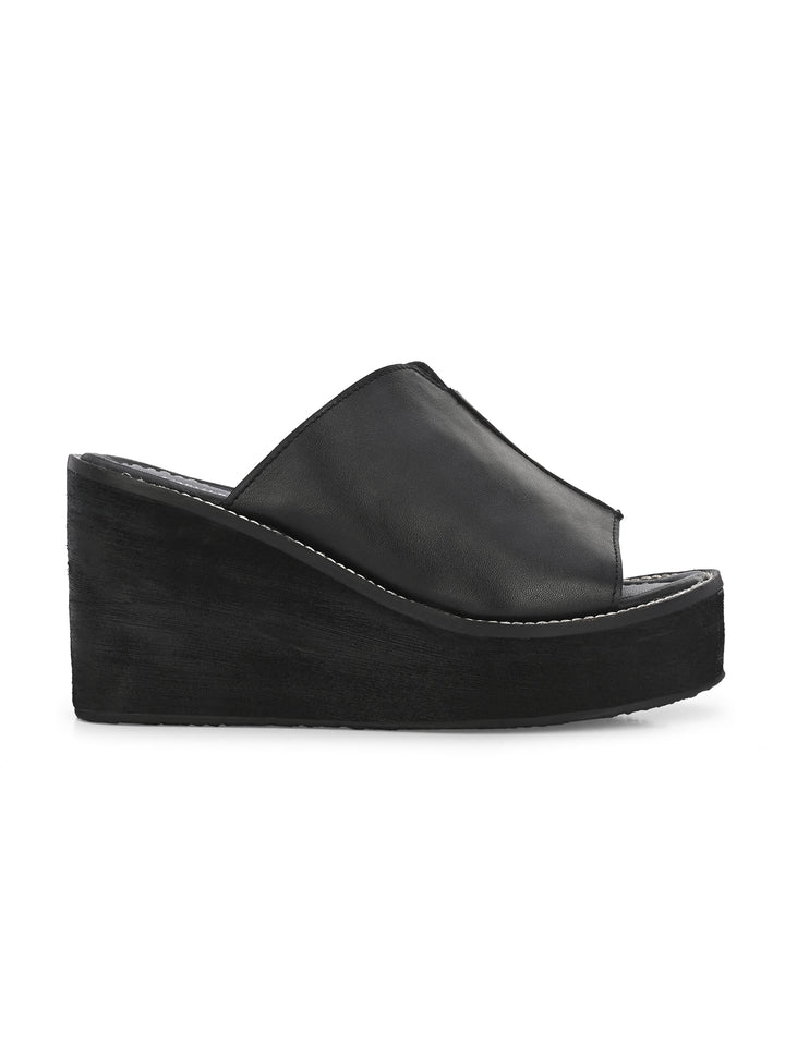 Women's Genuine Sheep Leather Ultra Light Weight High Heel Sandal