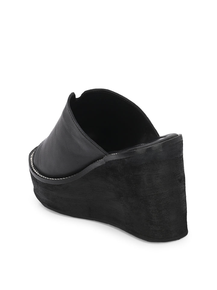 Women's Genuine Sheep Leather Ultra Light Weight High Heel Sandal