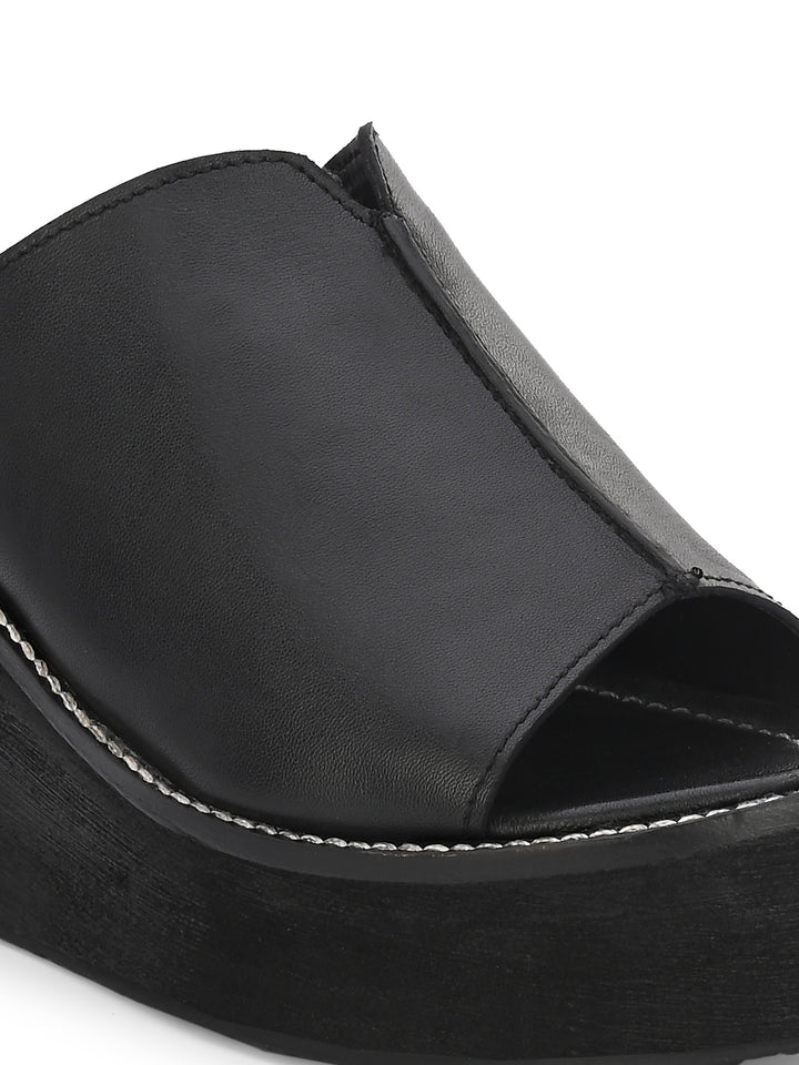 Women's Genuine Sheep Leather Ultra Light Weight High Heel Sandal