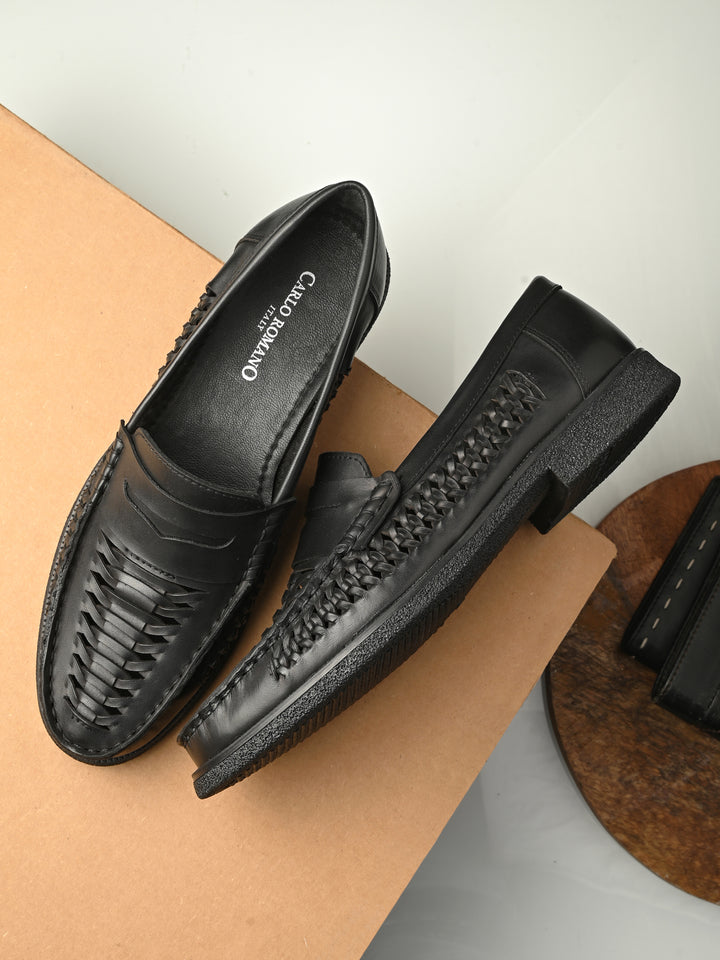 CARLO ROMANO BY WASAN SHOE MEN'S Moccasin Leather Burnish