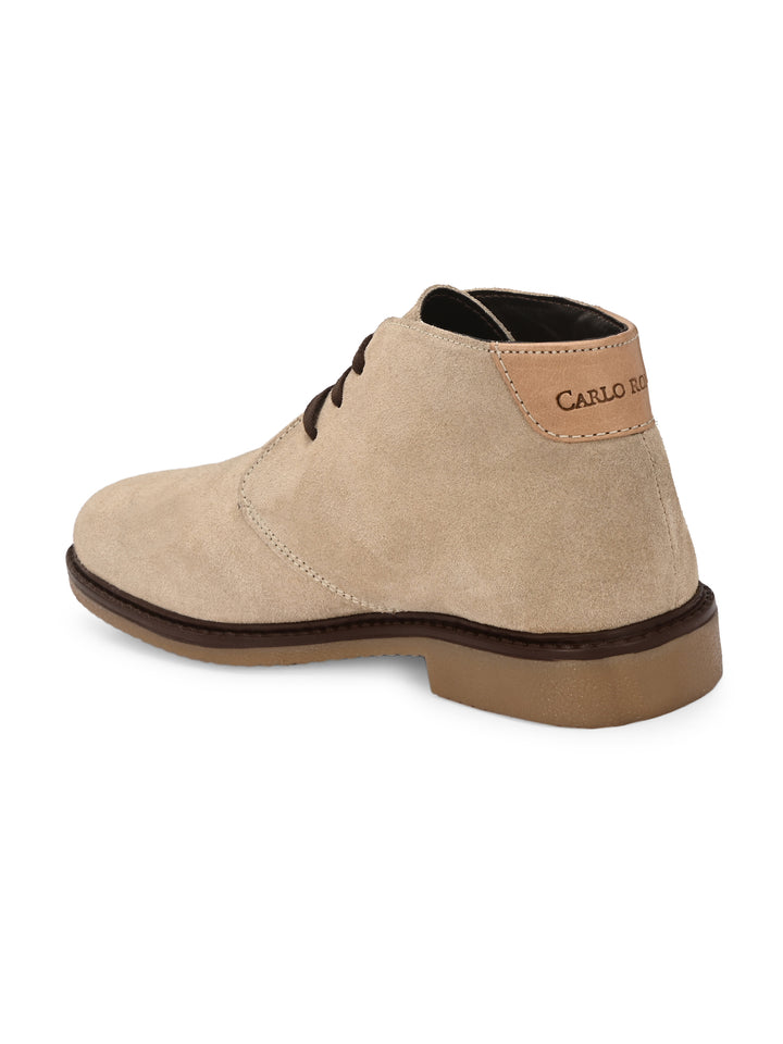 CARLO ROMANO BY WASAN MEN'S GENUINE SUEDE LEATHER ANKLE BOOT