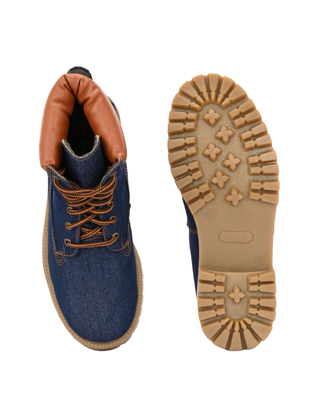 CARLO ROMANO TEXTILE / VEGAN LEATHER ANKLE BOOT FOR WOMEN