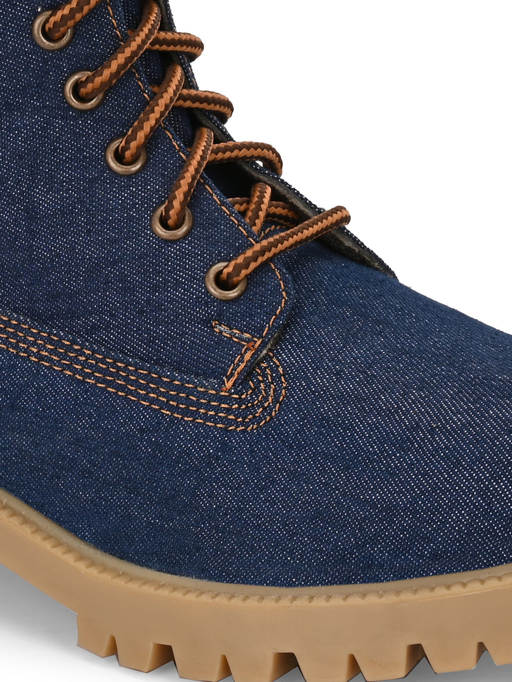 CARLO ROMANO TEXTILE / VEGAN LEATHER ANKLE BOOT FOR WOMEN