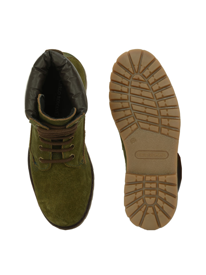 CARLO ROMANO BY WASAN SHOE GENUINE SUEDE LEATHER MEN'S ANKLE BOOT