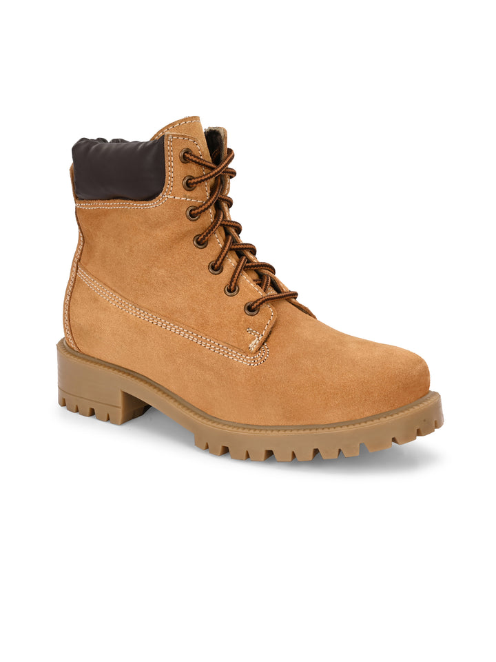 CARLO ROMANO GENUINE LEATHER ANKLE BOOT FOR WOMEN