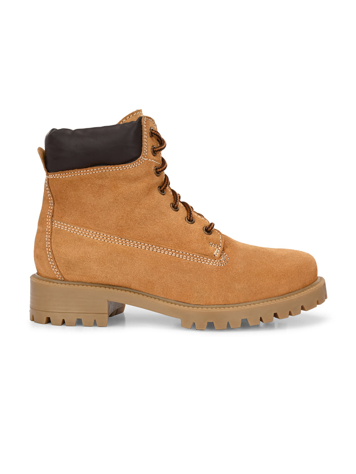 CARLO ROMANO GENUINE LEATHER ANKLE BOOT FOR WOMEN