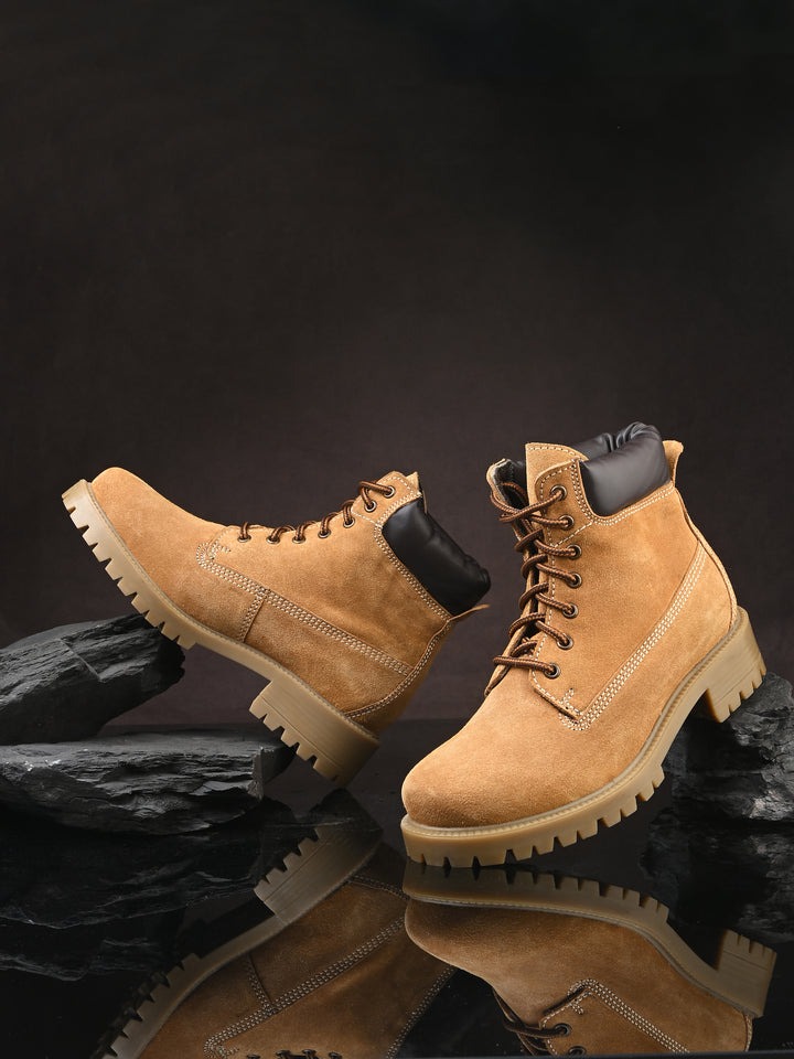 CARLO ROMANO GENUINE LEATHER ANKLE BOOT FOR WOMEN