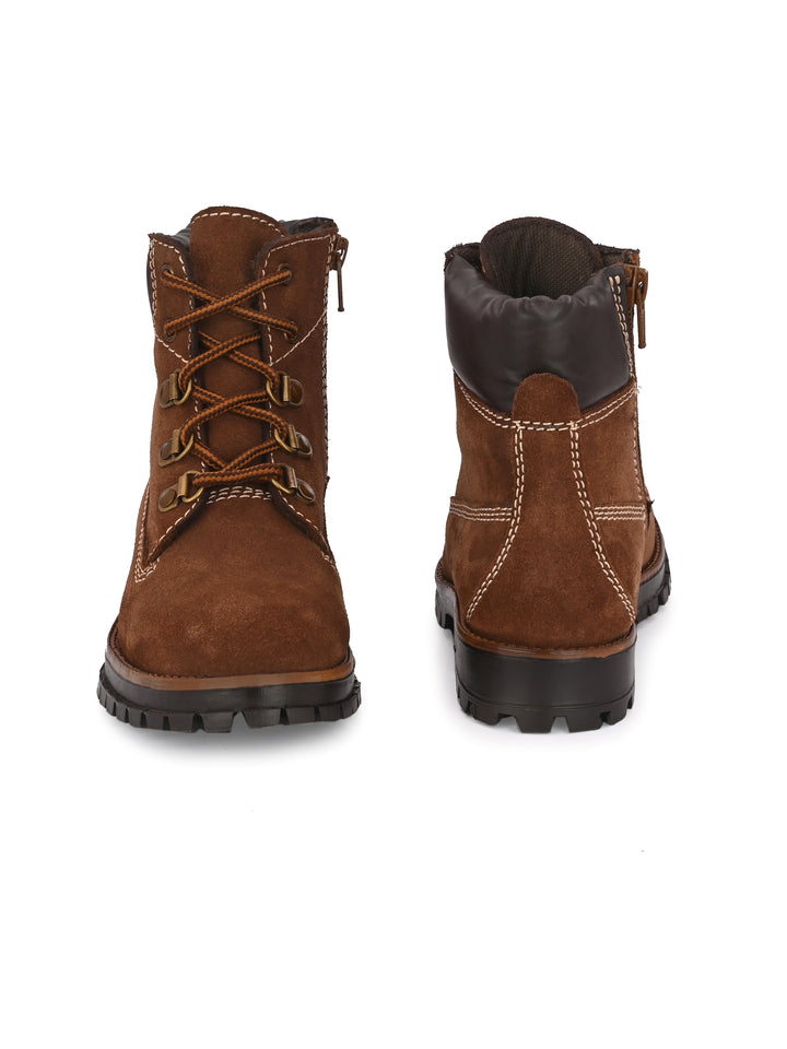 CARLO ROMANO by Wasan Shoes Boys/Girls Genuine Suede Leather Boot