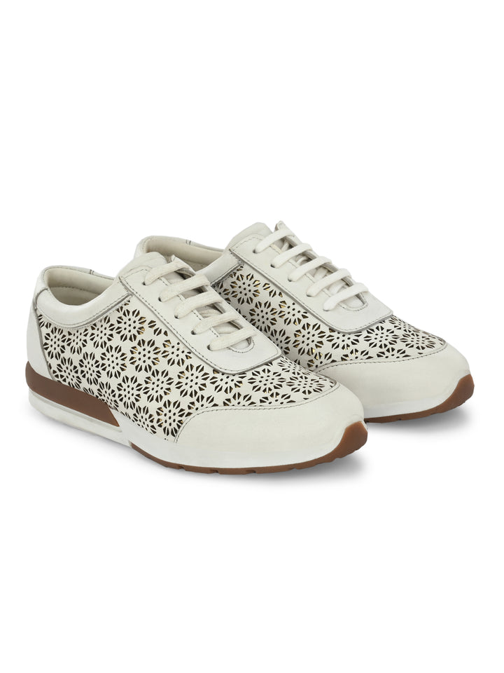 CARLO ROMANO BY WASAN SHOE GENINUE SHEEP LEATHER SNEAKERS FOR WOMEN