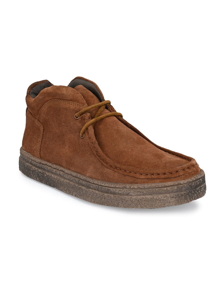 Men's Genuine Leather Lace up Ankle Shoe