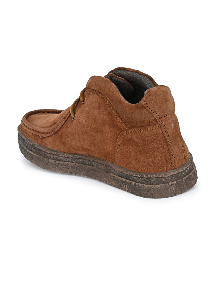 Men's Genuine Leather Lace up Ankle Shoe