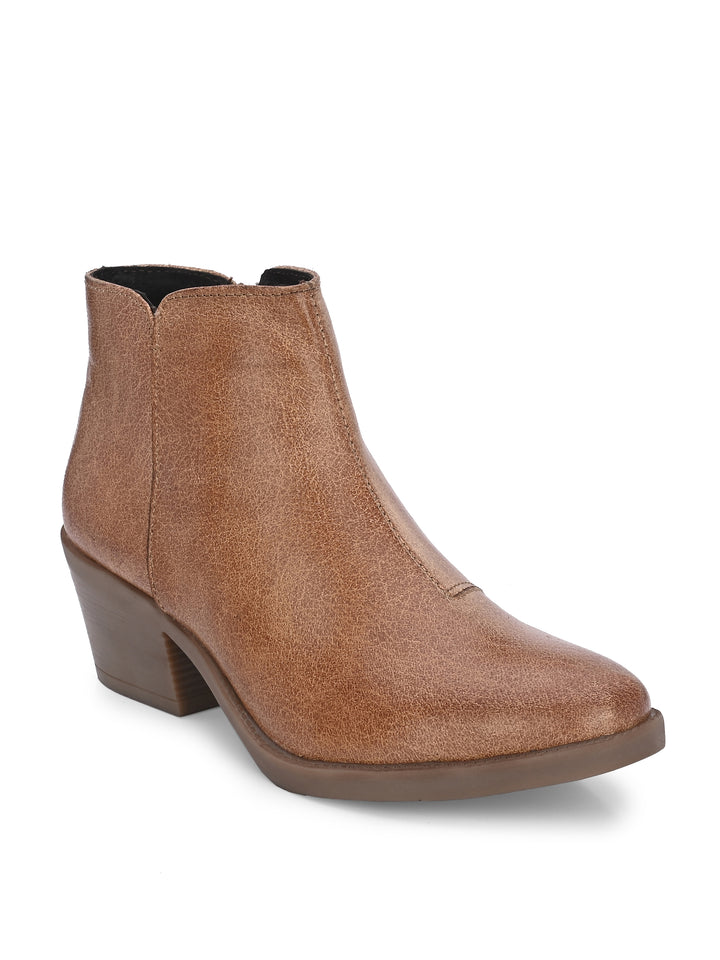 CARLO ROMANO BY WASAN SHOES GENUINE BURNISH LEATHER ANKLE BOOT