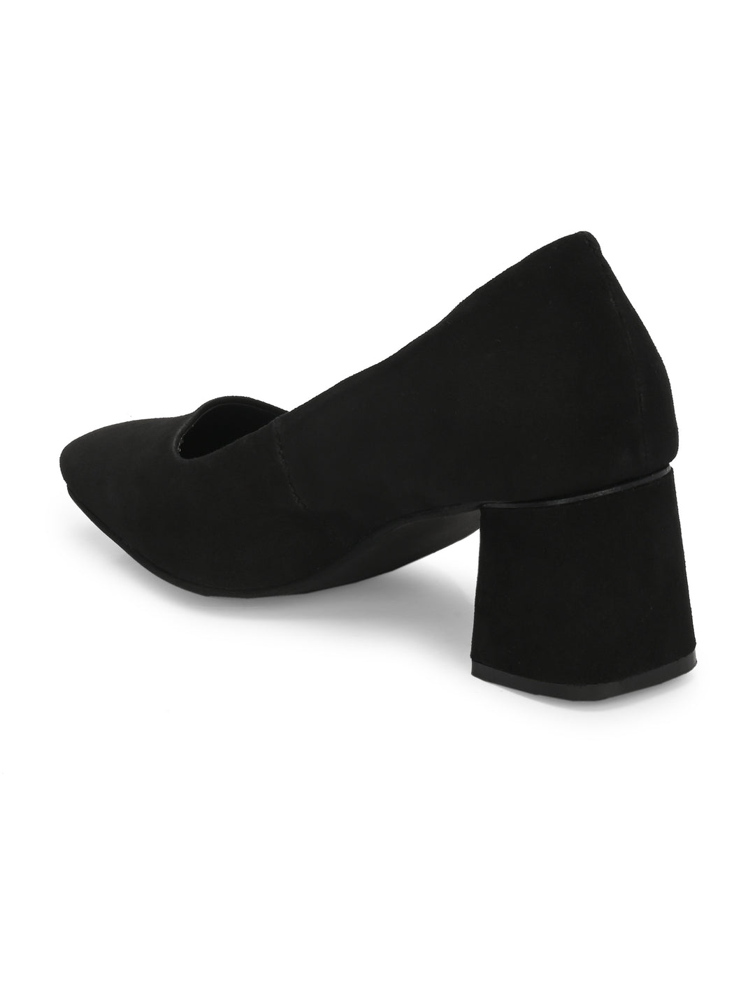 CARLO ROMANO SUEDE LEATHER BLACK COLOR WITH MULTI COLOR INTERCHANGEABLE HEELS BELLY  FOR WOMEN