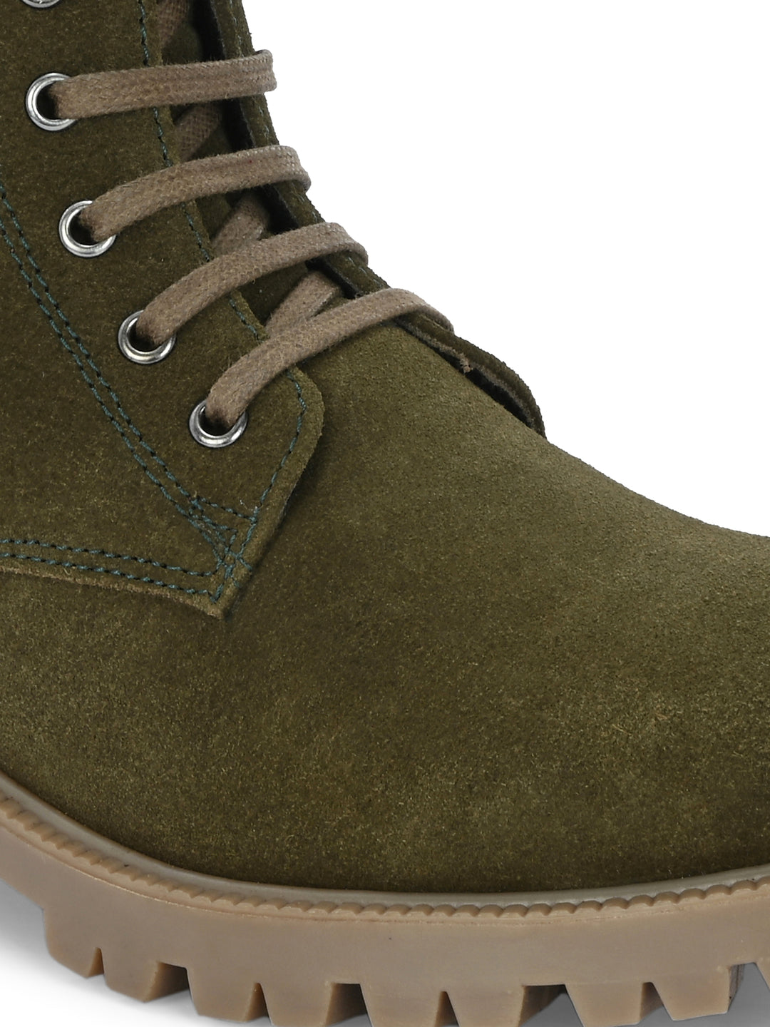 CARLO ROMANO BY WASAN SUEDE LEATHER LACE-UPS WITH ZIP  STYLISH ANKLE BOOT FOR WOMEN